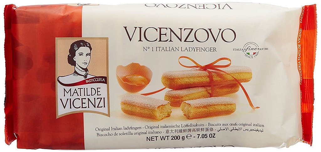 Biscoito Champanhe Ladyfingers Matilde Vicenzi 10X200G