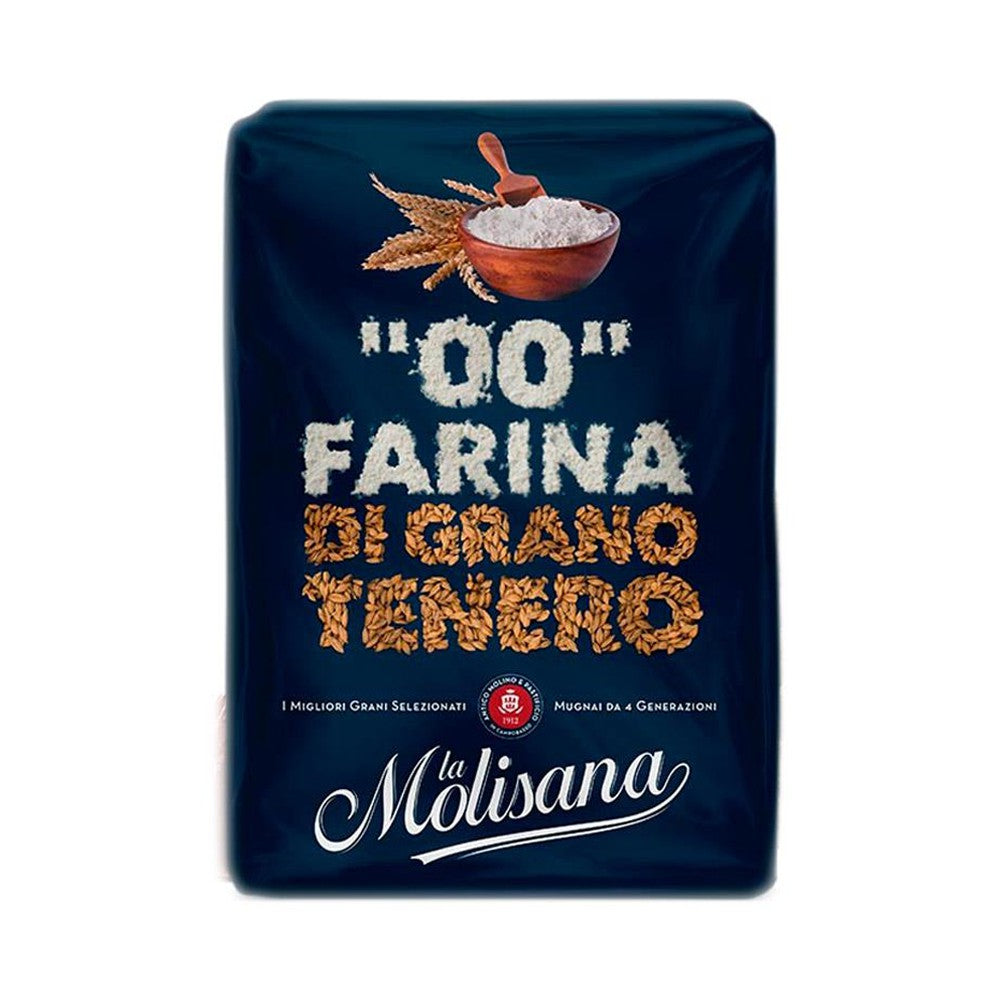 Farinha Italiana Granulometria 00 extra fina La Molisana 1KG
