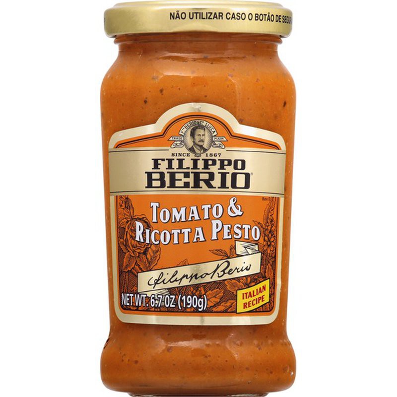 Molho Pesto Tomate Ricotta Filippo Berio 190g