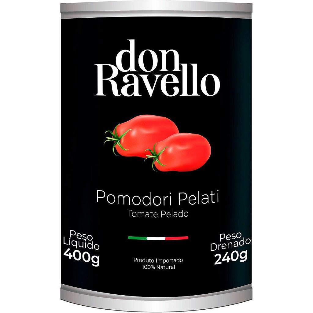 Pomodori Pelati Lata Abre Fácil Don Ravello 400g