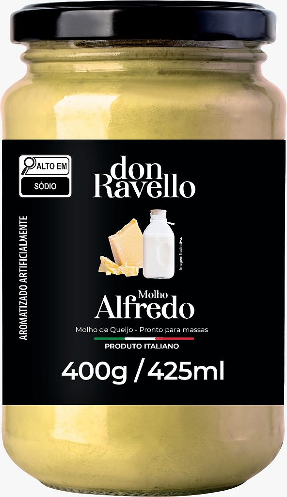 Molho Branco Alfredo Don Ravello 400G